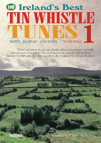 110 Ireland's Best Tin Whistle Tunes - Volume 1 Book Only - With Guitar Chords Media Hal Leonard