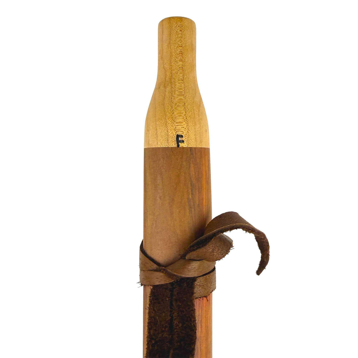 Native American Flute in F Minor by Nash Tavewa, Honduran Rosewood with Quilted Maple Mouthpiece