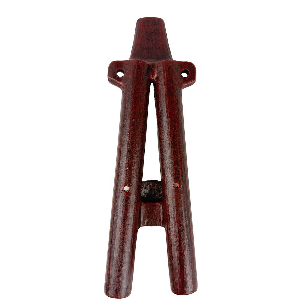 Native American Wobbling Double Clay Flute in C, by Nash Tavewa
