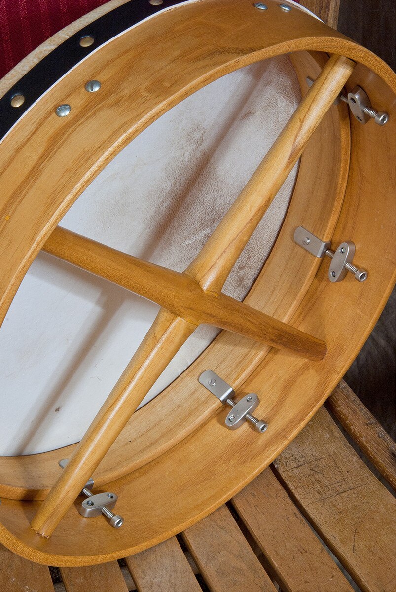 Roosebeck Bodhran, 14"x3.5", Tune, Mulberry, Cross