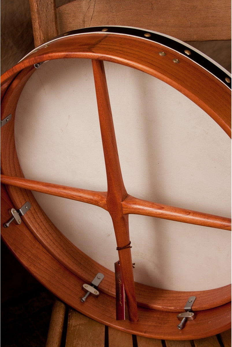 Roosebeck Tunable Red Cedar Bodhran Cross-Bar Soft Natural Head 18 inch x 3.5 inch