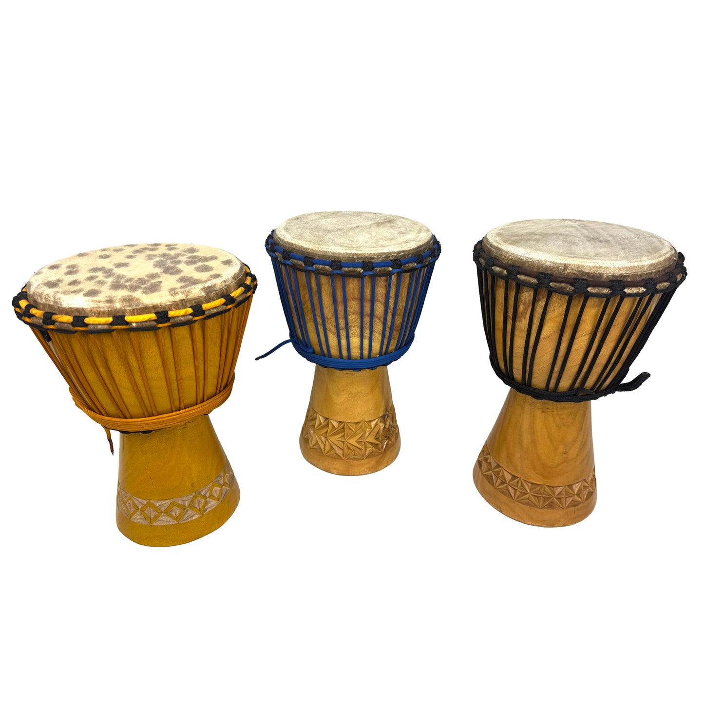 Djembe Drum, 7.5 inch head x 12.5 inches tall, Natural