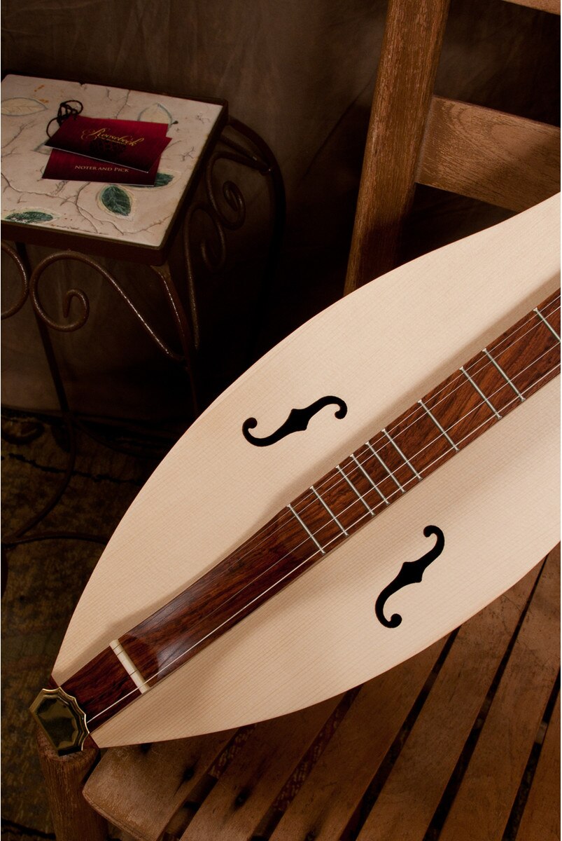 Roosebeck Emma Mountain Dulcimer, 4-String, Vaulted Fretboard, Spruce Soundboard, F-Holes