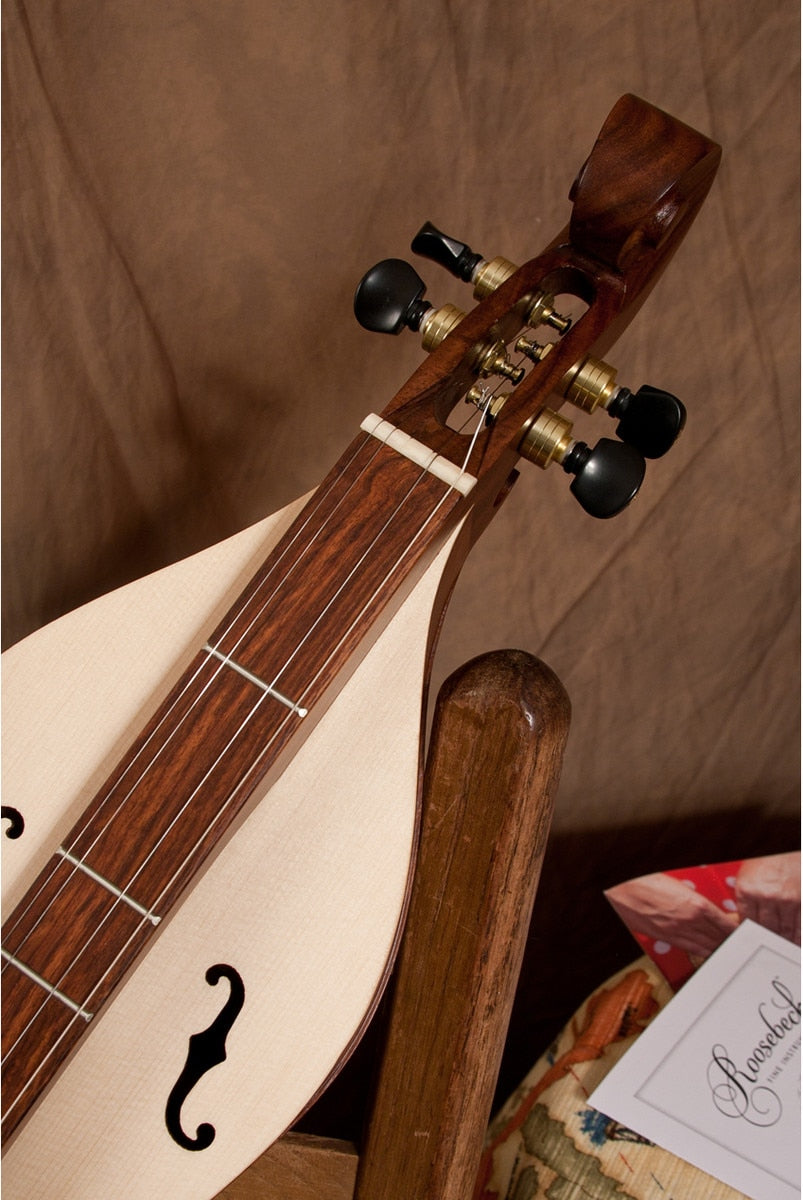 Roosebeck Emma Mountain Dulcimer, 4-String, Vaulted Fretboard, Spruce Soundboard, F-Holes
