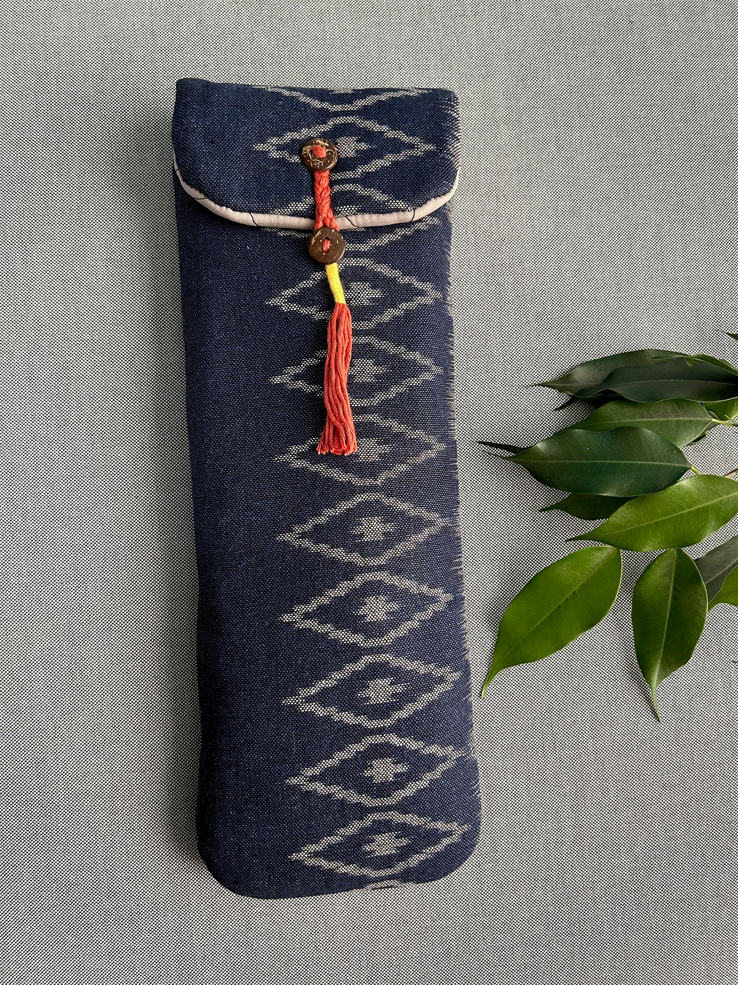 リトルフィッシュ コットン フルートバッグ - ブルーダイヤモンド - 小型フルートに最適