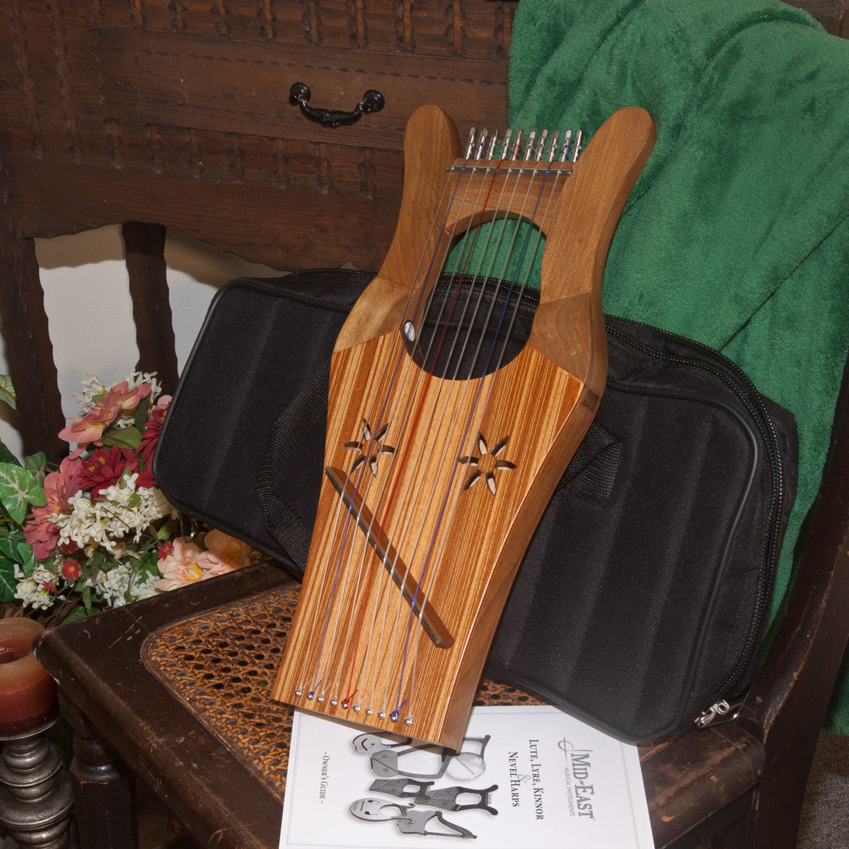 Mid-East Mini Kinnor Harp - Walnut Harps Mid-East