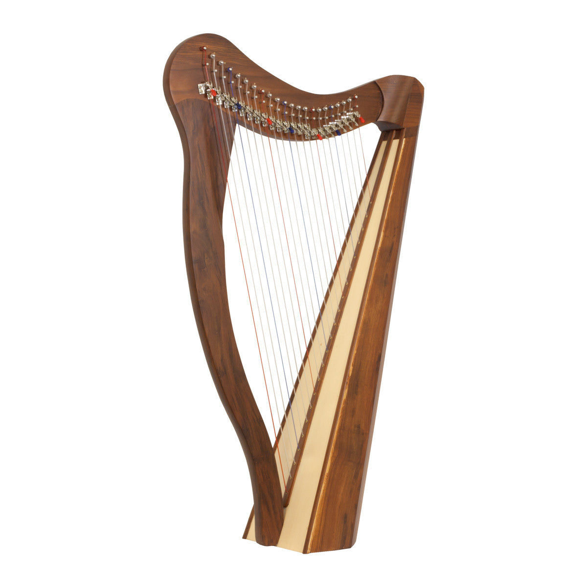 Roosebeck Heather Harp 22-String, Sheesham 5-Panel, Chelby Levers Harps Roosebeck