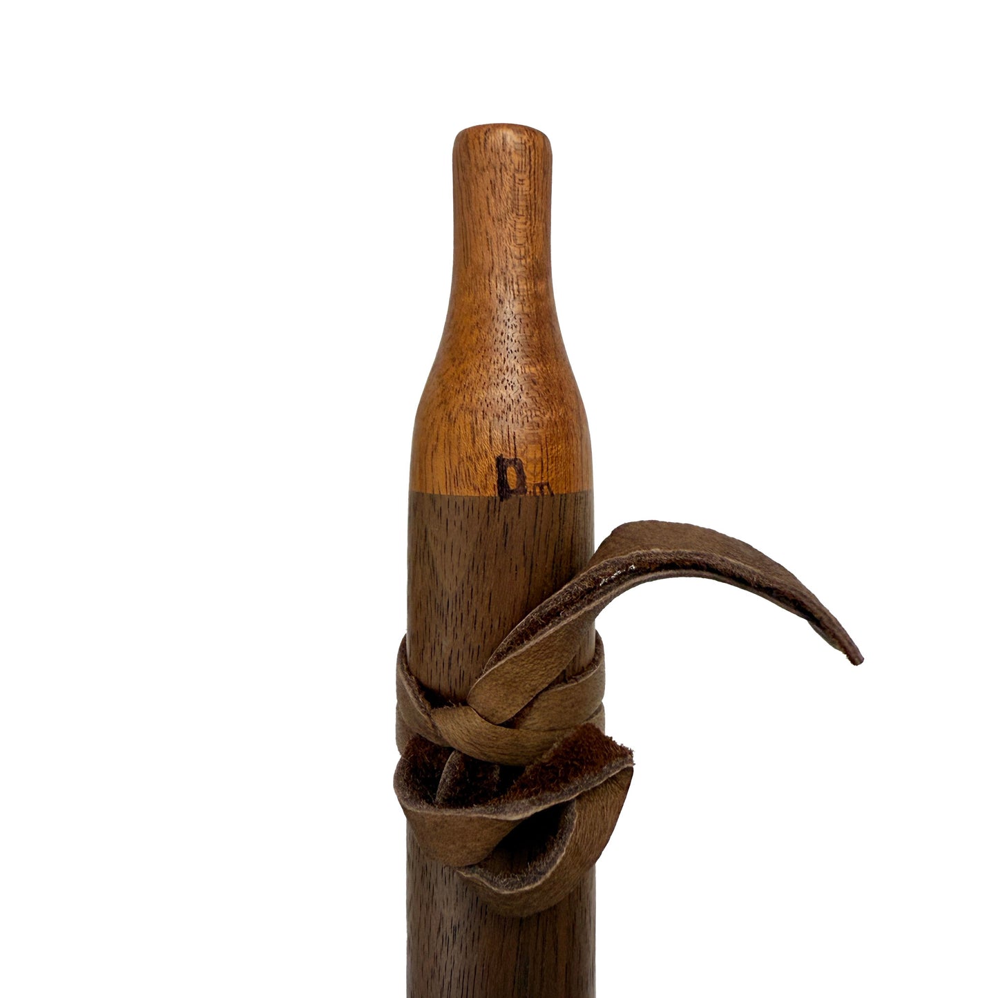 Native American Flute in D minor by Nash Tavewa, Peruvian Black Walnut with Mahogany Mouthpiece