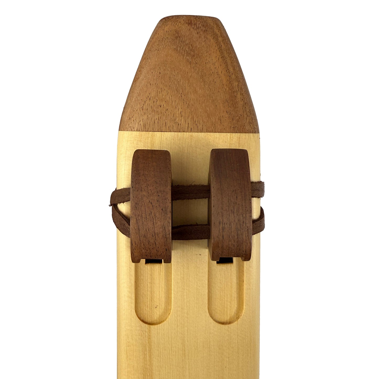 Native American Drone Flute in Low B by Nash Tavewa, Alaskan Yellow Cedar with Acacia Mouthpiece