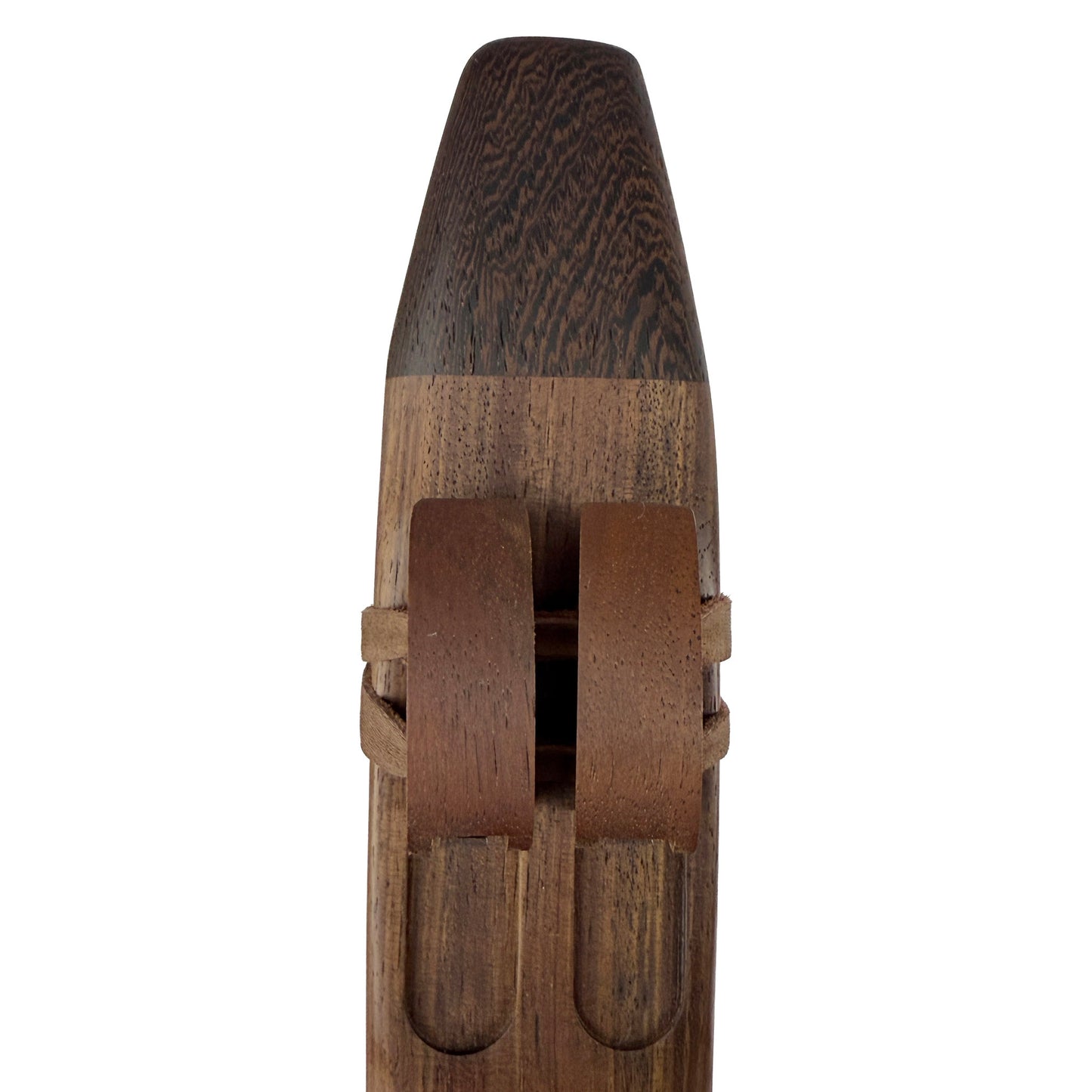 Native American Drone Flute in F minor by Nash Tavewa, Peruvian Black Walnut with Wenge Mouthpiece