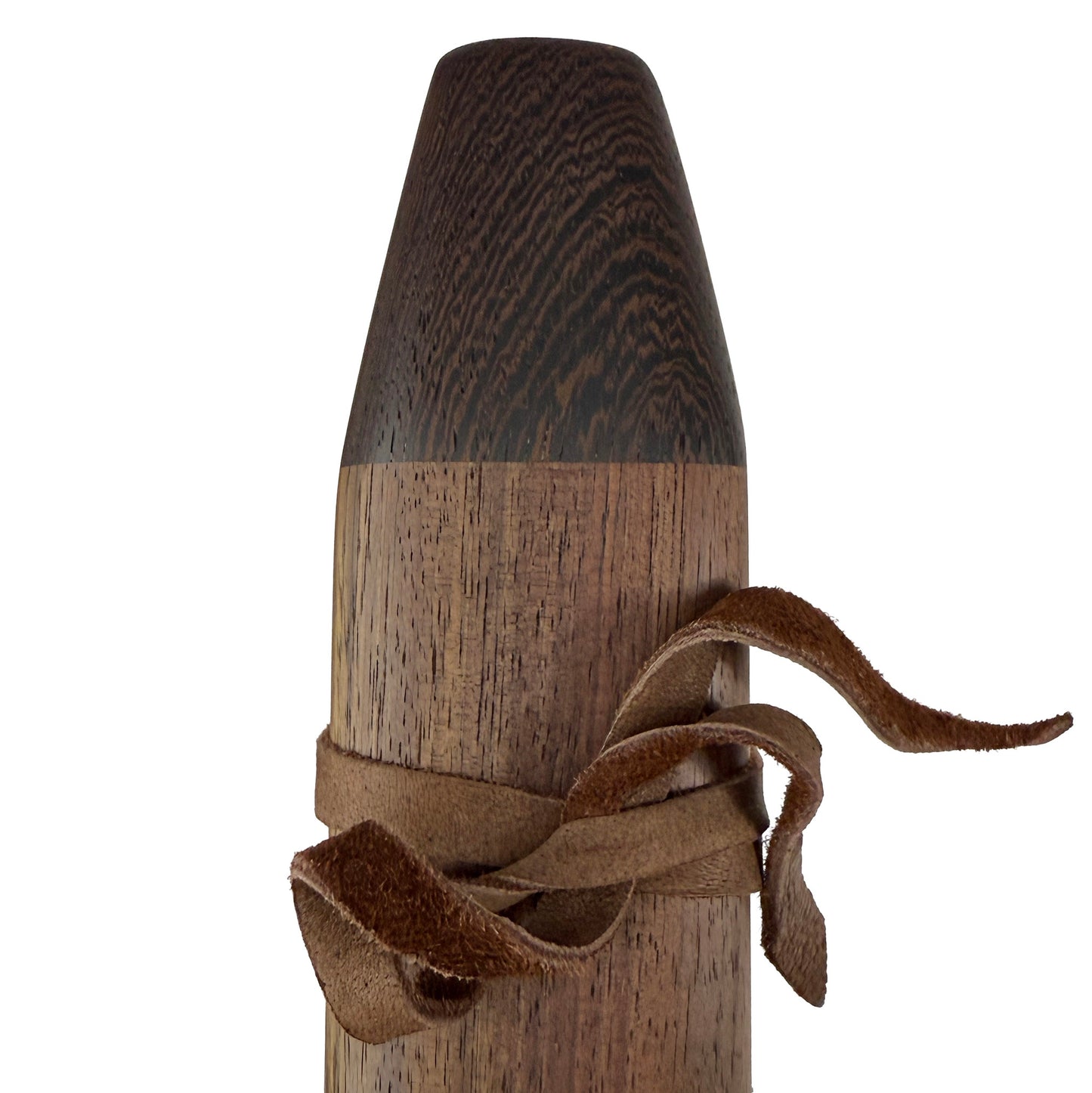 Native American Drone Flute in F minor by Nash Tavewa, Peruvian Black Walnut with Wenge Mouthpiece