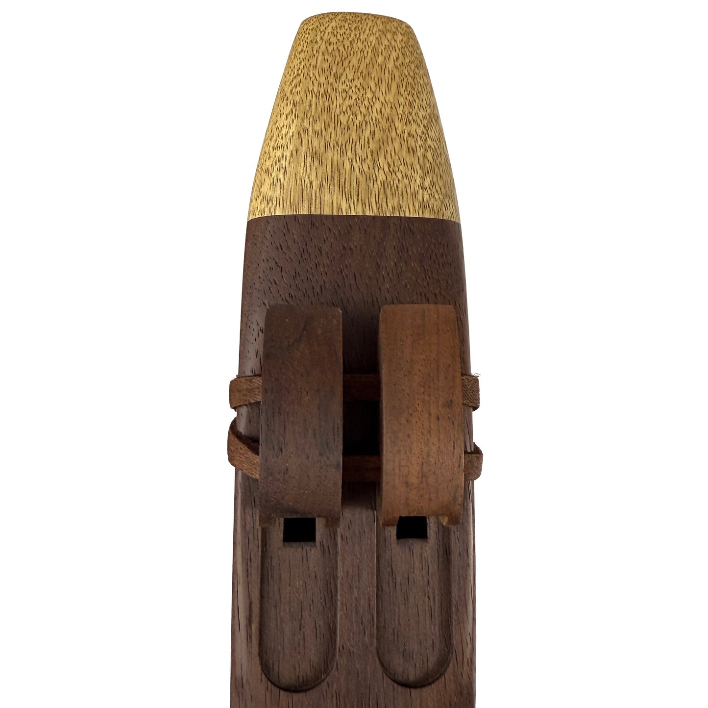 Native American Drone Flute in F minor, 432 Hz., by Nash Tavewa, Peruvian Black Walnut with Acacia Mouthpiece
