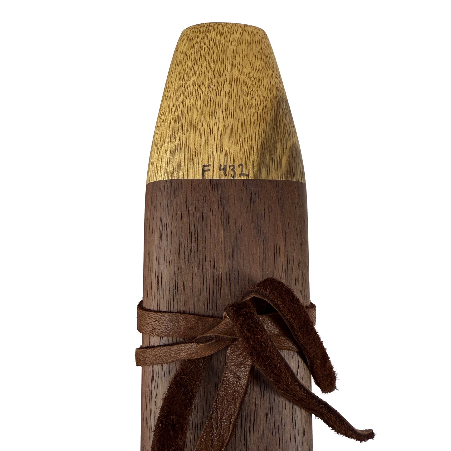 Native American Drone Flute in F minor, 432 Hz., by Nash Tavewa, Peruvian Black Walnut with Acacia Mouthpiece