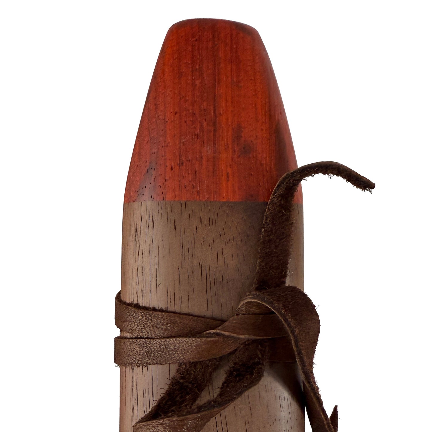 Native American Harmony Double Flute in D minor and A minor by Nash Tavewa, Peruvian Black Walnut with Padauk Mouthpiece
