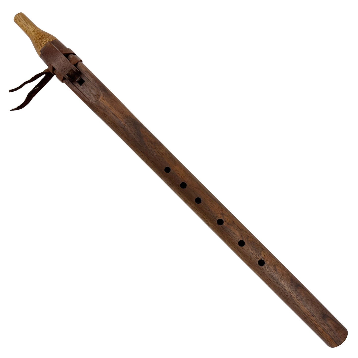 Native American Flute in D minor by Nash Tavewa, Peruvian Black Walnut with Acacia Mouthpiece