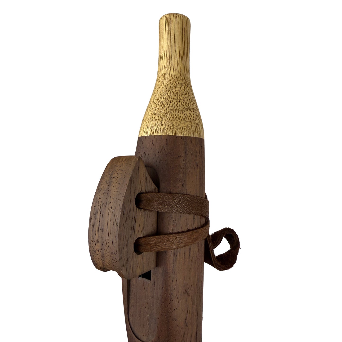 Native American Flute in D minor by Nash Tavewa, Peruvian Black Walnut with Acacia Mouthpiece