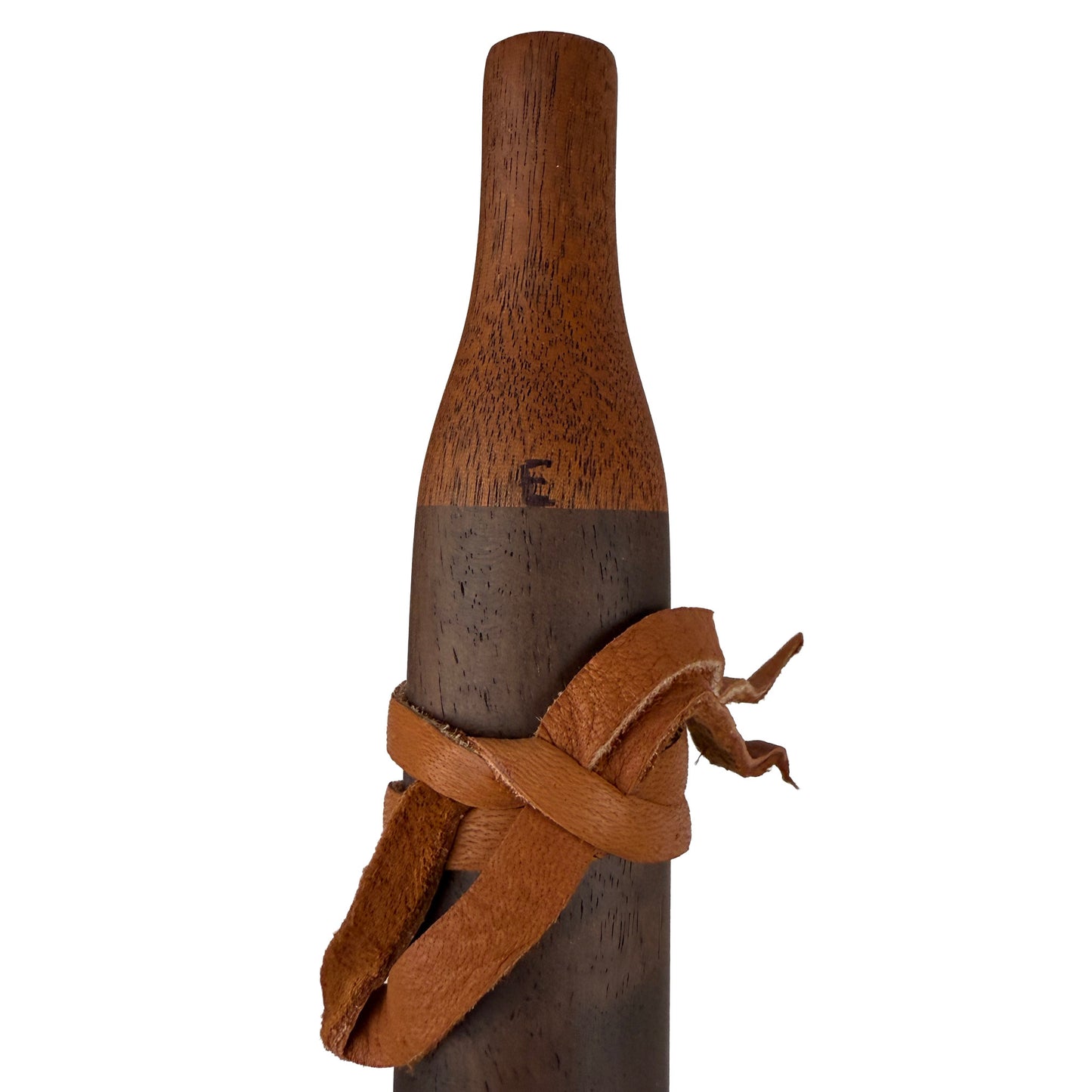 Native American Flute in E Minor by Nash Tavewa, Peruvian Black Walnut with Mahogany Mouthpiece