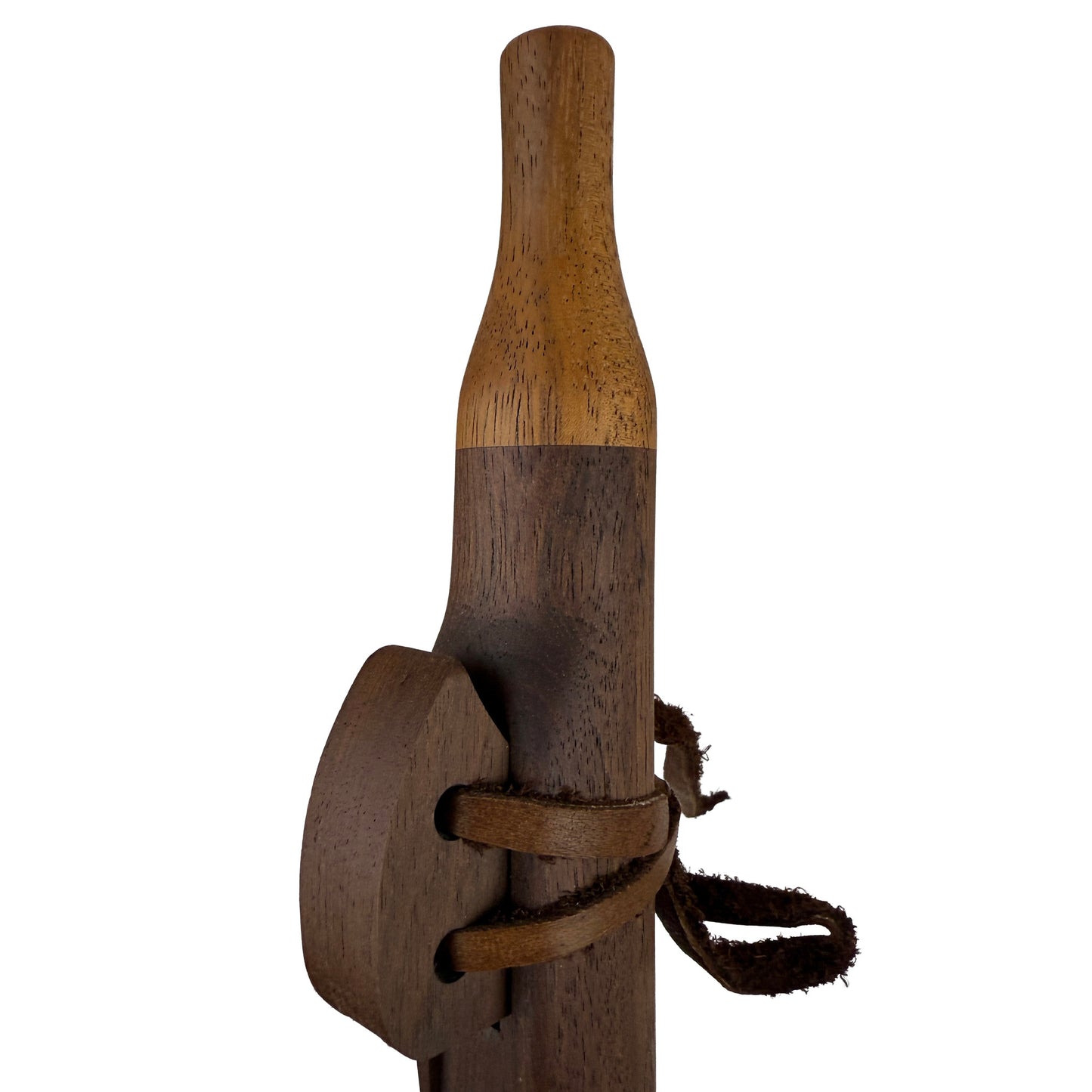 Native American Flute in F Minor by Nash Tavewa, Peruvian Black Walnut with Mahogany Mouthpiece