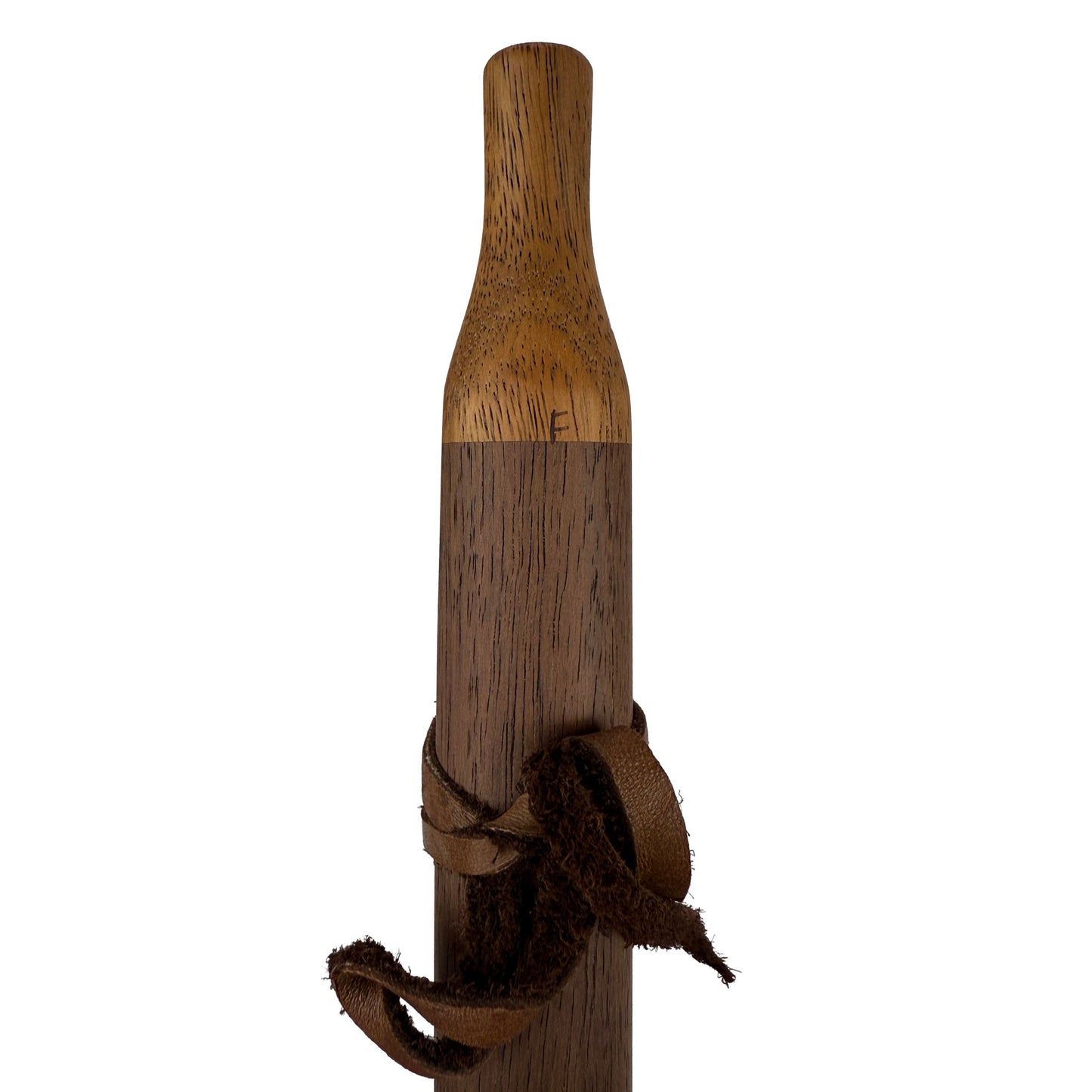 Native American Flute in F Minor by Nash Tavewa, Peruvian Black Walnut with Mahogany Mouthpiece