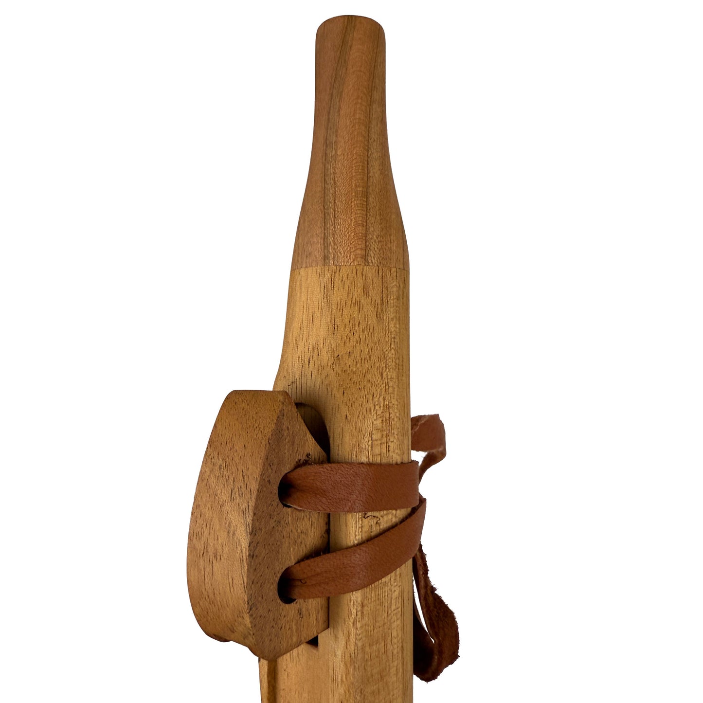Native American Flute in A Minor by Nash Tavewa, Mahogany with Cherry Mouthpiece