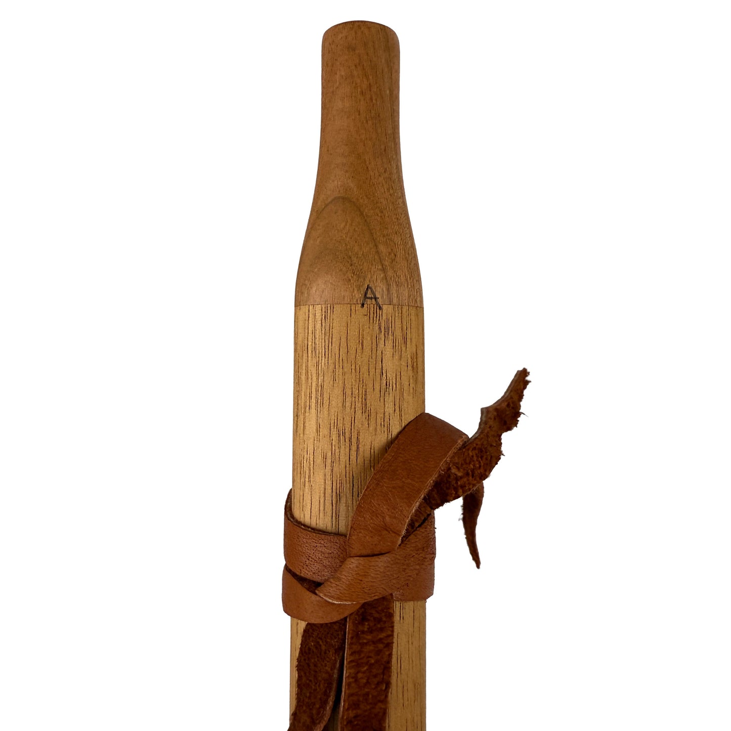 Native American Flute in A Minor by Nash Tavewa, Mahogany with Cherry Mouthpiece