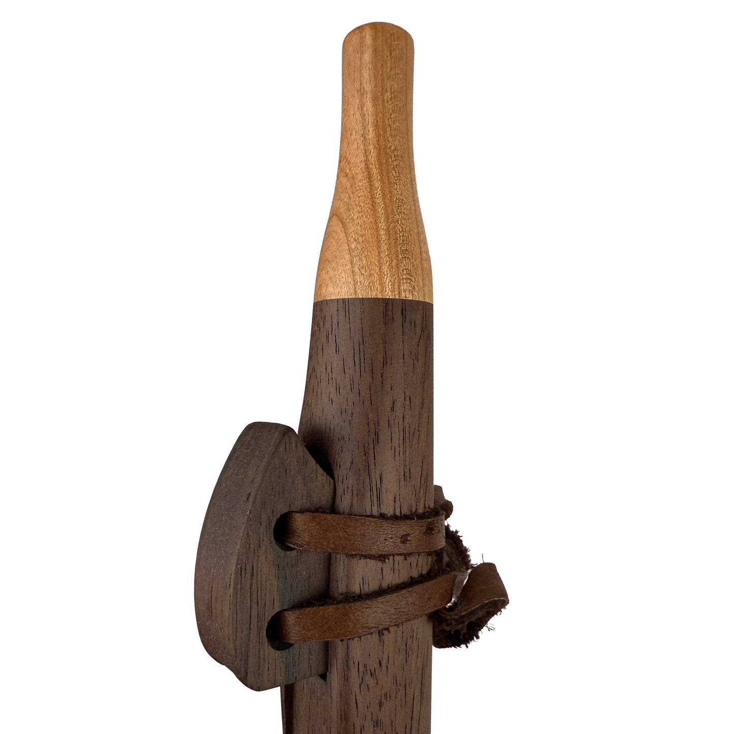 Native American Flute in A Minor by Nash Tavewa, Peruvian Black Walnut with Cherry Mouthpiece