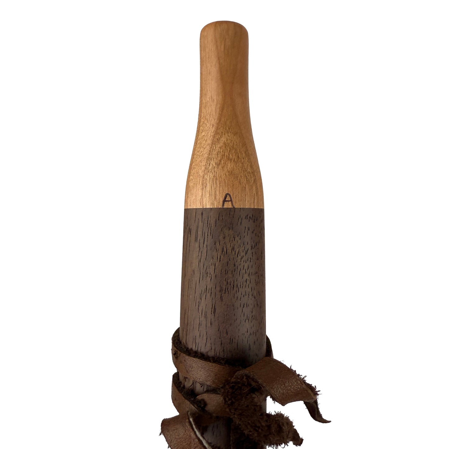 Native American Flute in A Minor by Nash Tavewa, Peruvian Black Walnut with Cherry Mouthpiece