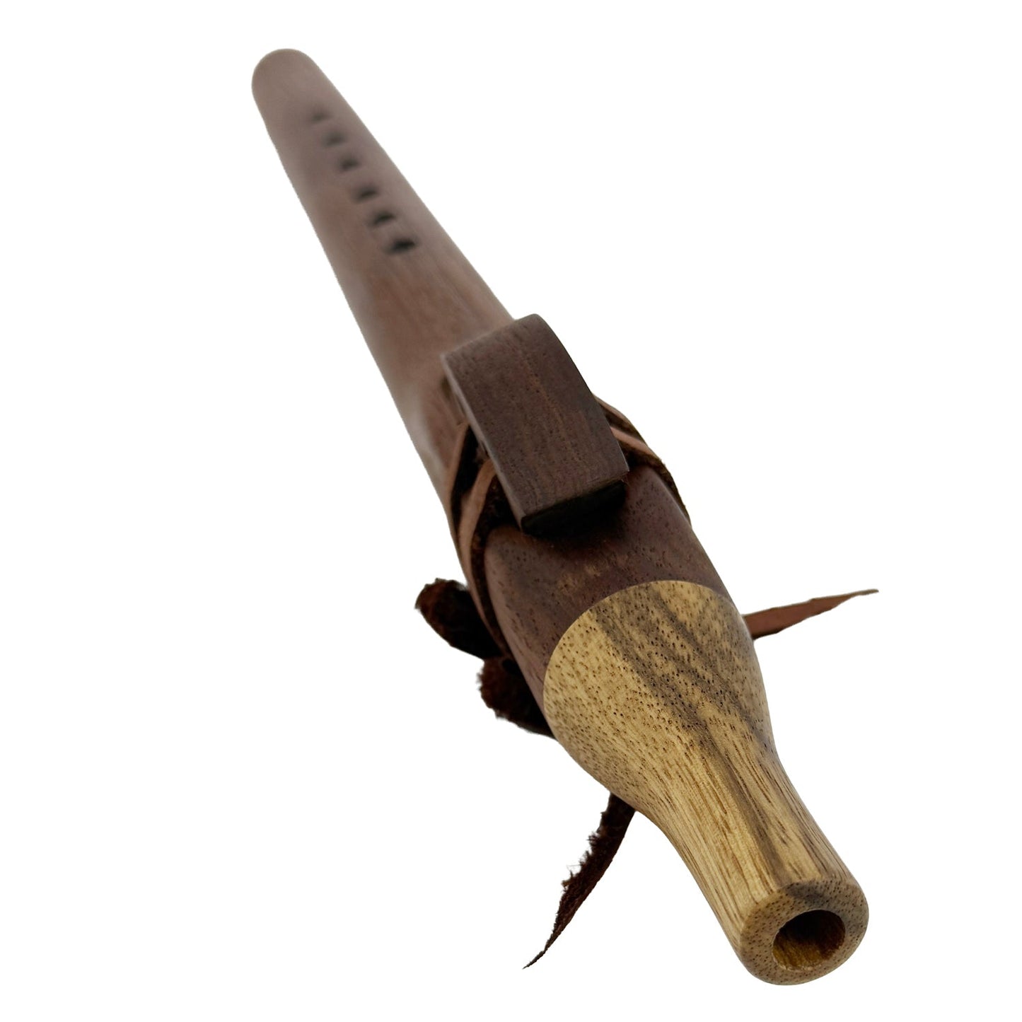 Native American Flute in E Minor by Nash Tavewa, Peruvian Black Walnut with Acacia Mouthpiece