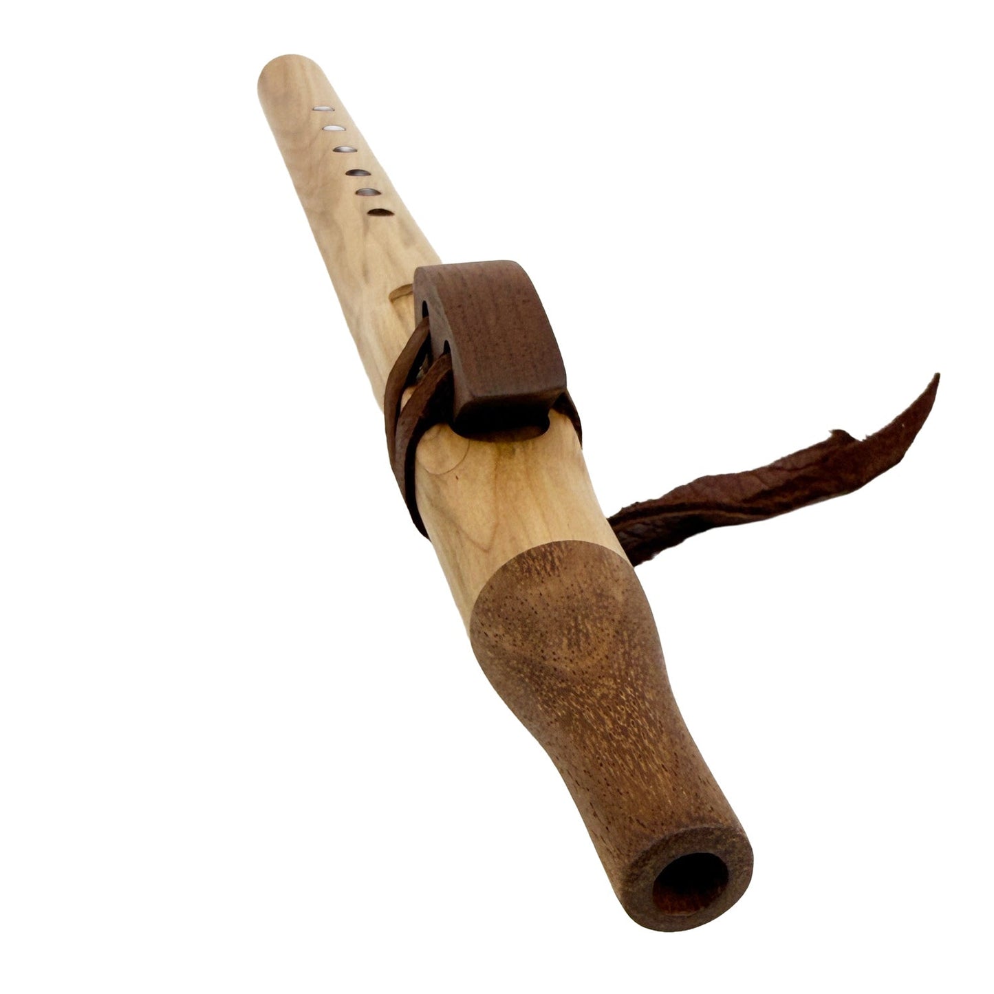 Native American Flute in A Minor by Nash Tavewa, Maple with Acacia Mouthpiece
