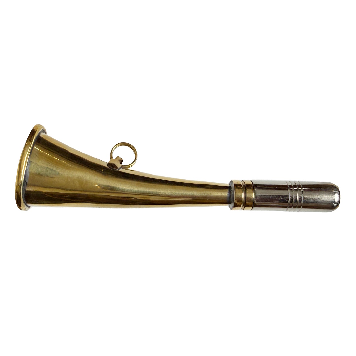 Mini Curved Brass Party Horn, 6 Inch