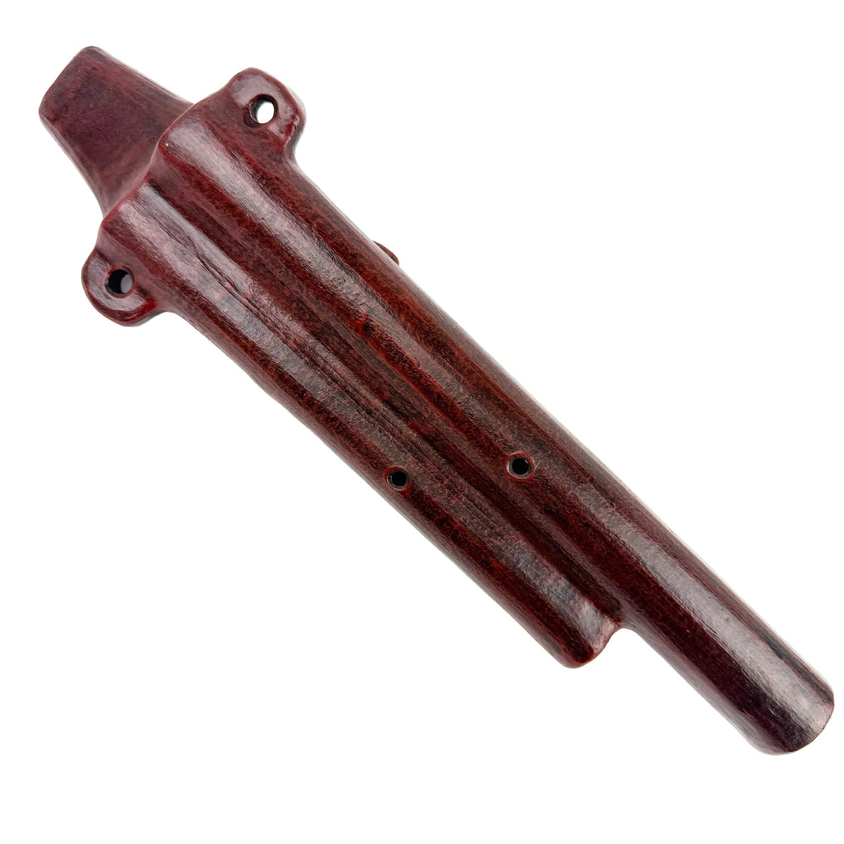 Native American Teotihuacan Harmony Clay Flute in G and D, by Nash Tavewa
