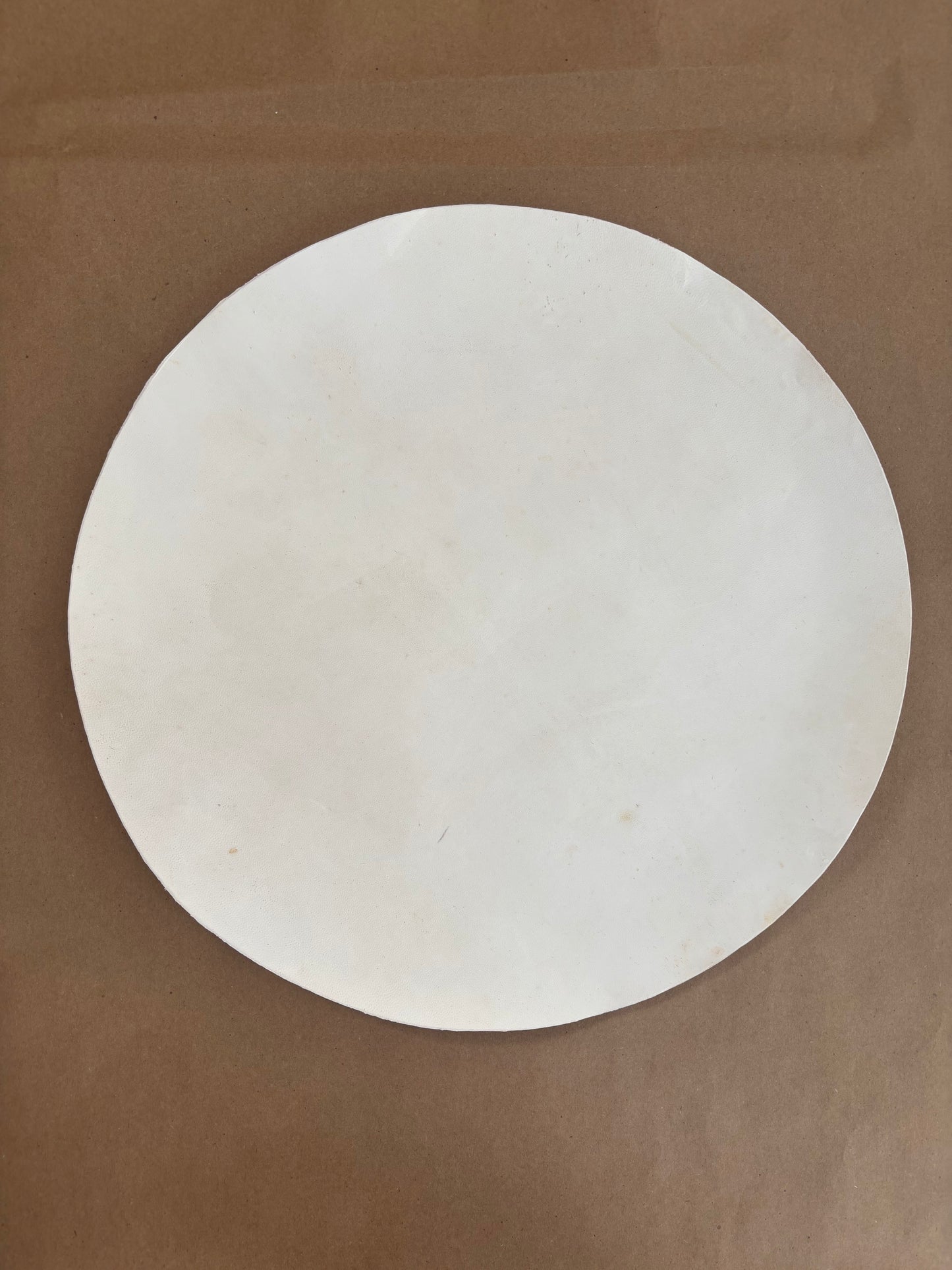 14" Goat Skin, White