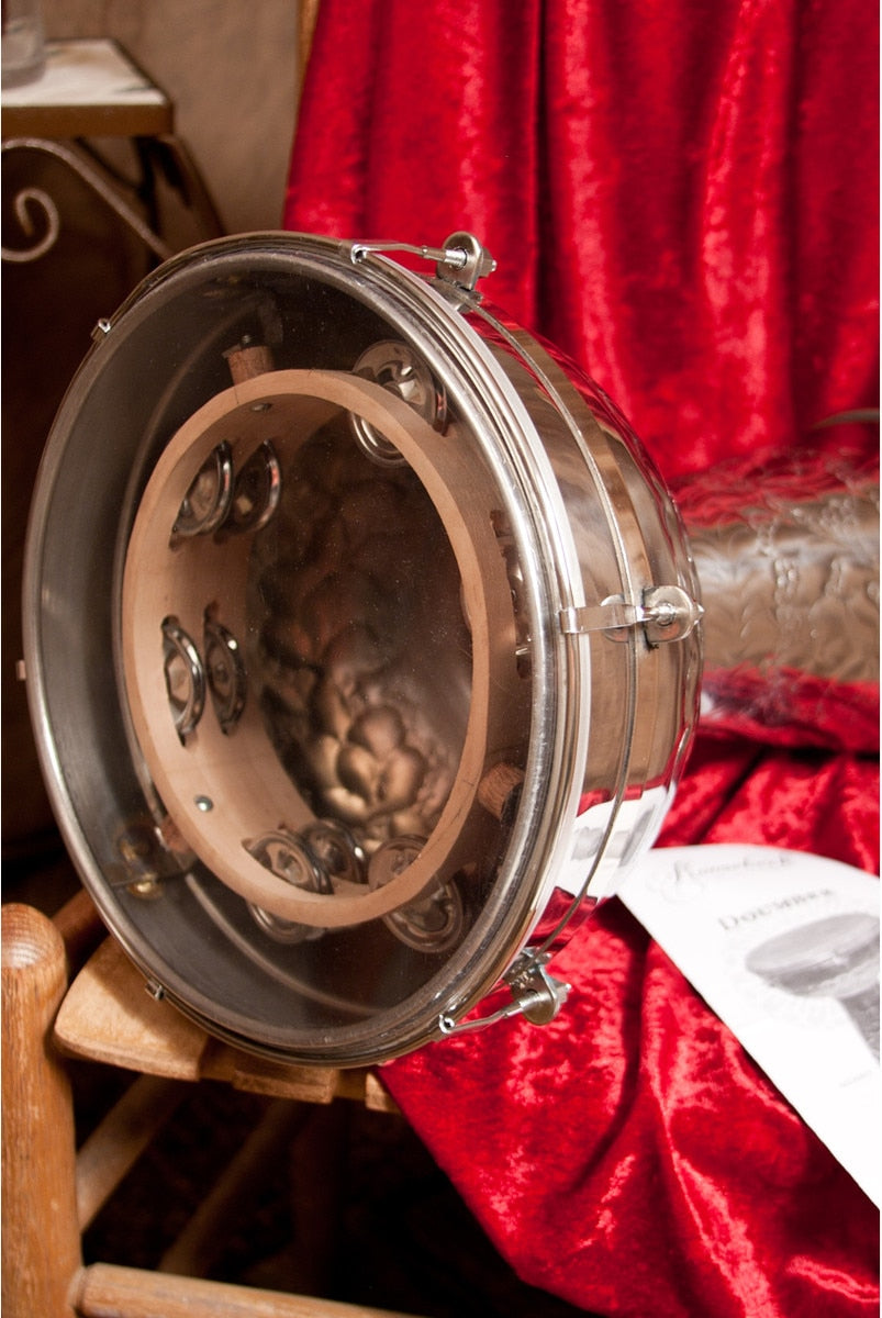 ミッドイーストメタルドゥンベック、合成ヘッドと内部ジングル付き、10×16インチ