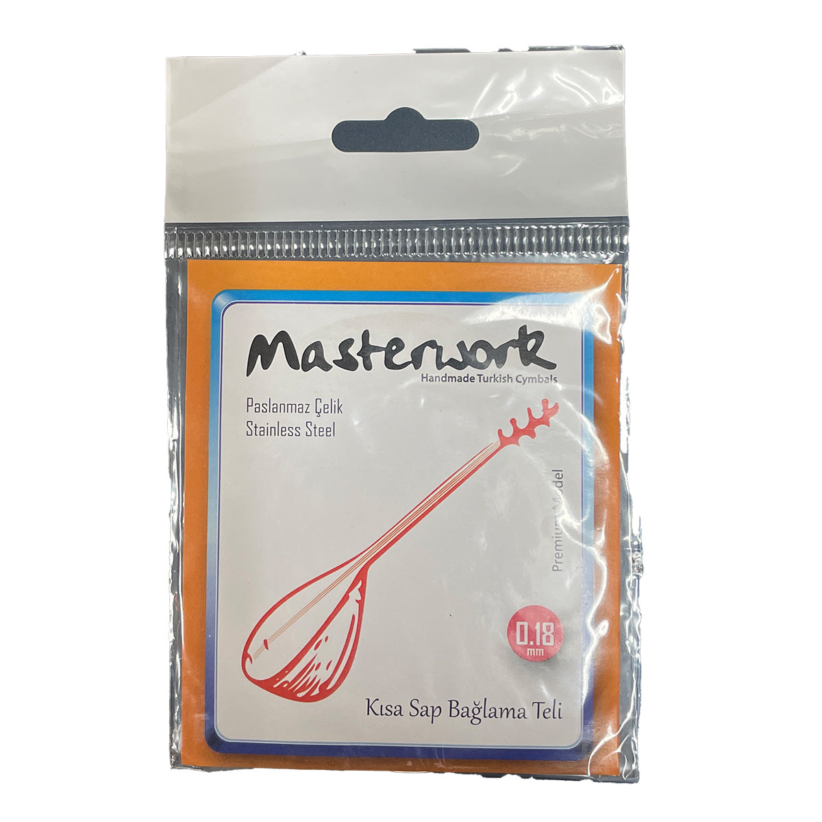 Turkish Baglama Saz Short-Neck String Set, 0.18 Stainless Steel, Premium Model Accessories_Strings Masterwork