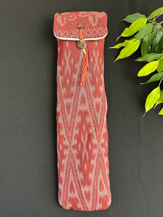 Little Fish Cotton Flute Bag - Red Rocks - Medium Flute Bags Little Fish Artwork