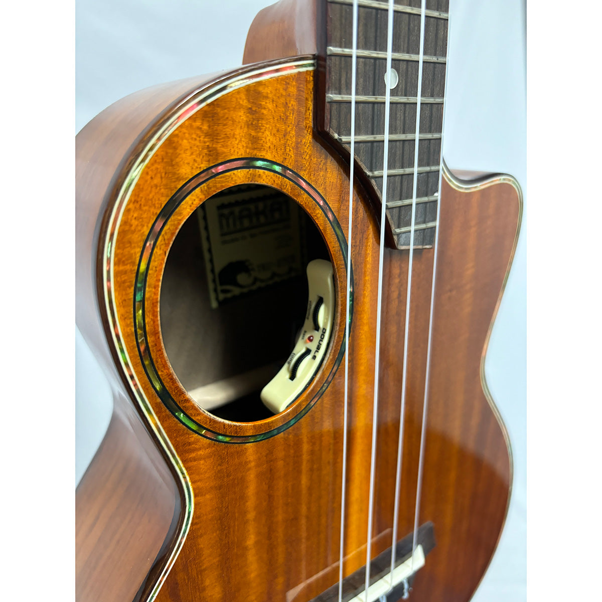 Makai TKU-27CE Koa Tenor Cutaway Ukulele Ukuleles Makai