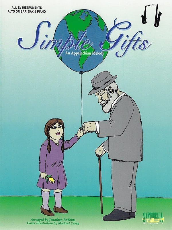 Simple Gifts for Alto or Baritone Sax and Piano