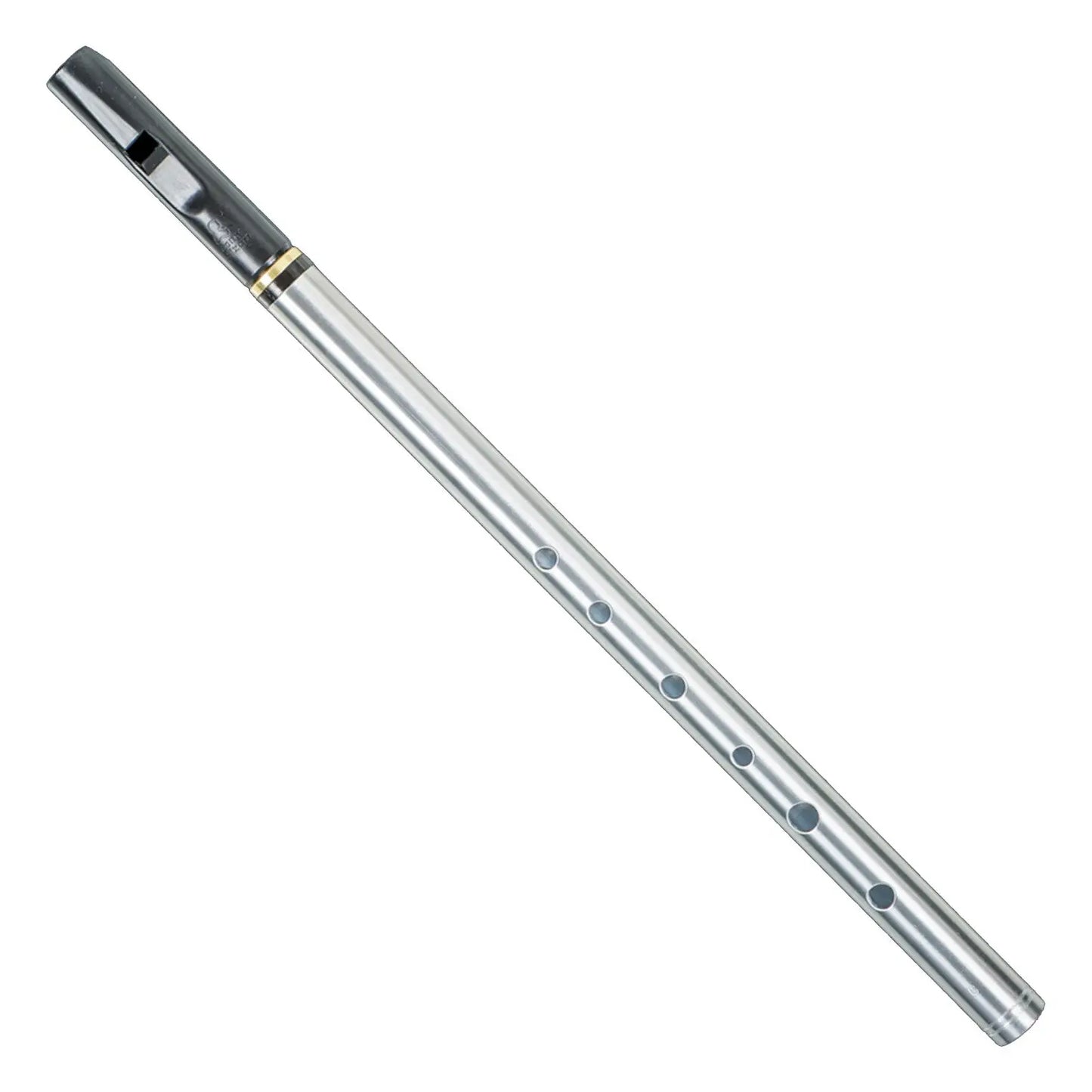 Dixon Tuneable Soprano D Whistle Alumnium Body Nickel Slide, DX006 Pennywhistles Tony Dixon