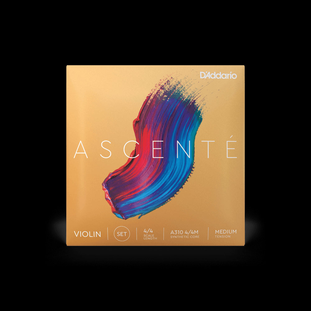 D'Addario Ascenté Violin Strings, Medium Set, 4/4