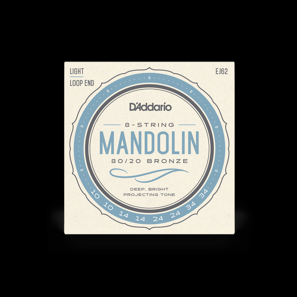 D'Addario Mandolin Light 80/20 Bronze Strings EJ62 Accessories_Strings D'Addario