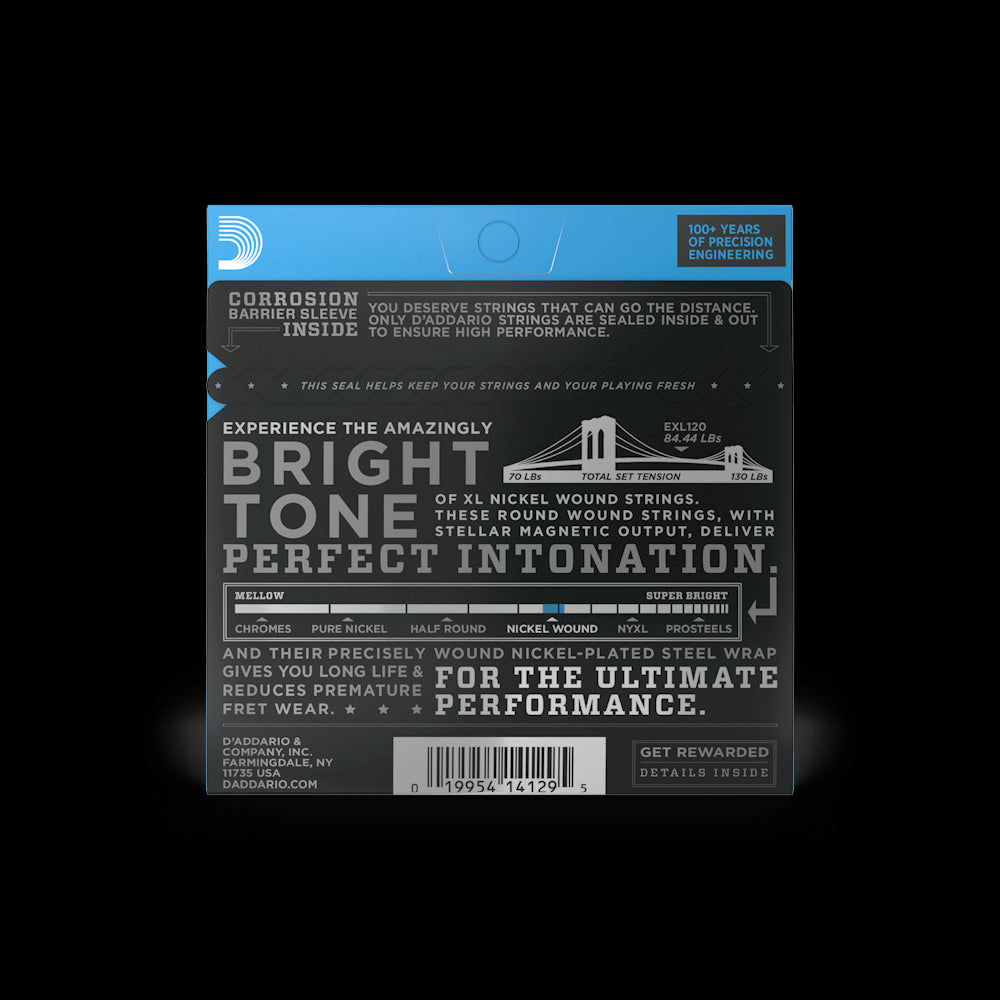 D'Addario エレキギター弦セット EXL120 ニッケル スーパーライト EXL120