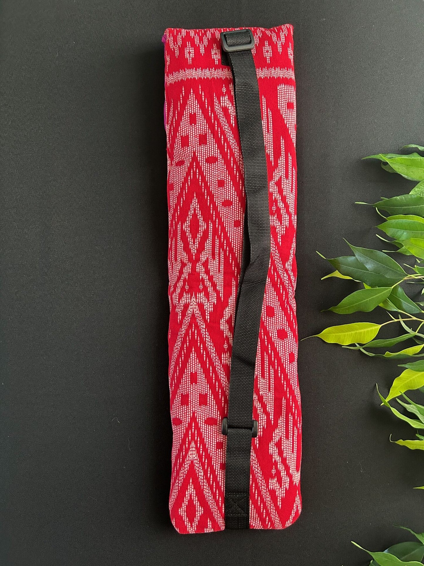 Little Fish Cotton Flute Bag - Red Mirage - Suitable for Medium Flute