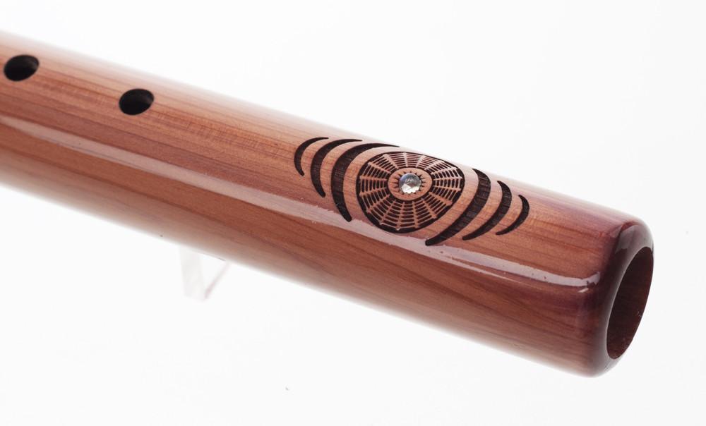 High Spirits Native American Style Flute EarthTone in Key of F#, Aromatic Cedar Native American Flutes High Spirits Flutes