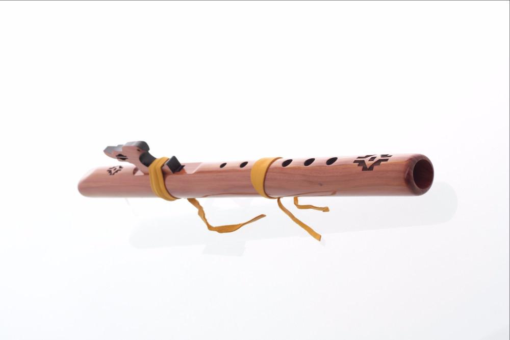 High Spirits Native American Style Flute, White Tail Hawk, High B, Aromatic Cedar Native American Flutes High Spirits Flutes