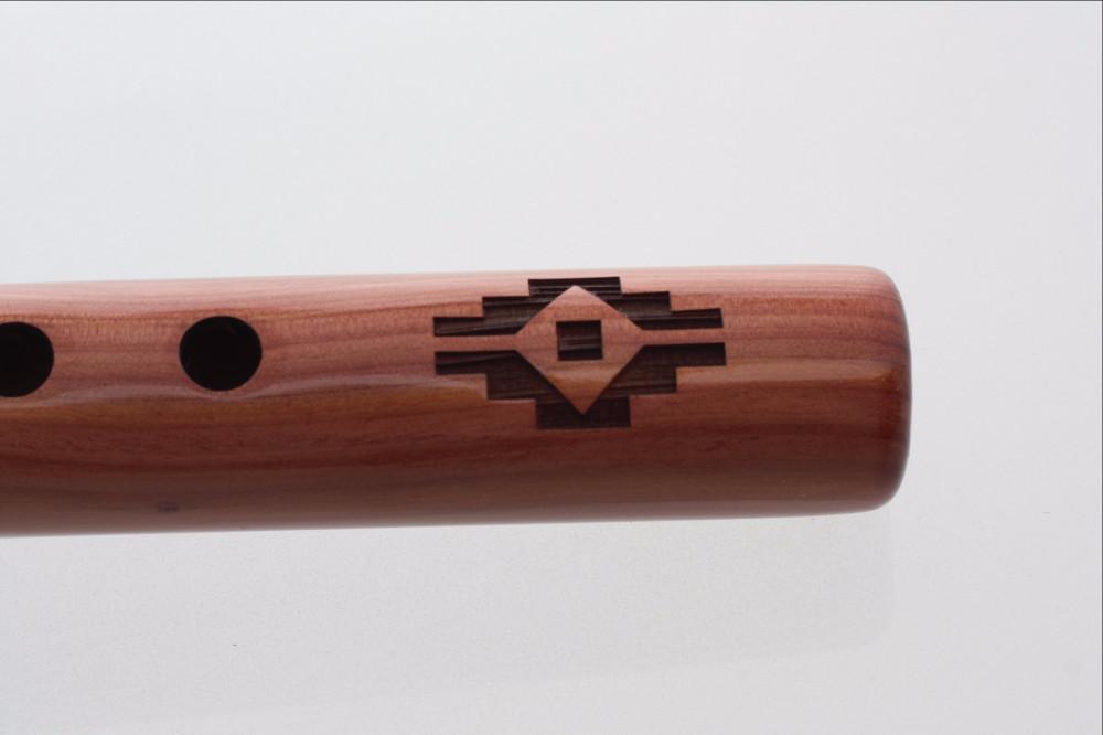 High Spirits Native American Style Flute, White Tail Hawk, High B, Aromatic Cedar Native American Flutes High Spirits Flutes