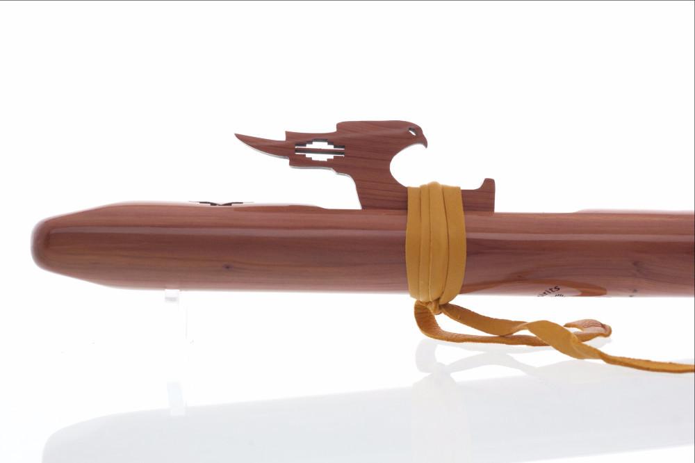 High Spirits Native American Style Flute, White Tail Hawk, High B, Aromatic Cedar Native American Flutes High Spirits Flutes