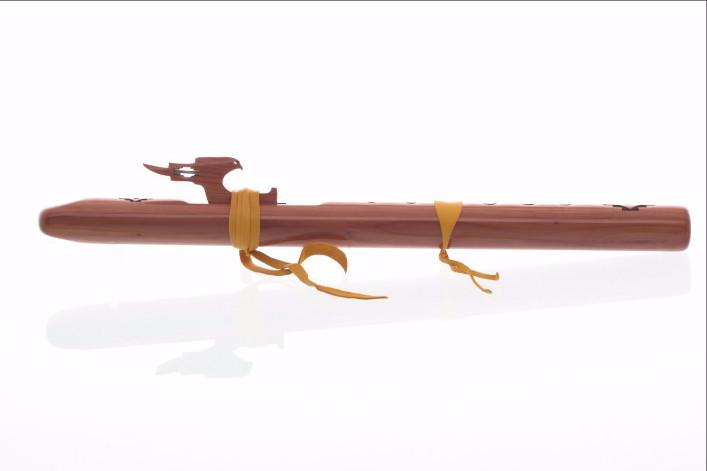 High Spirits Native American Style Flute, White Tail Hawk, High B, Aromatic Cedar Native American Flutes High Spirits Flutes