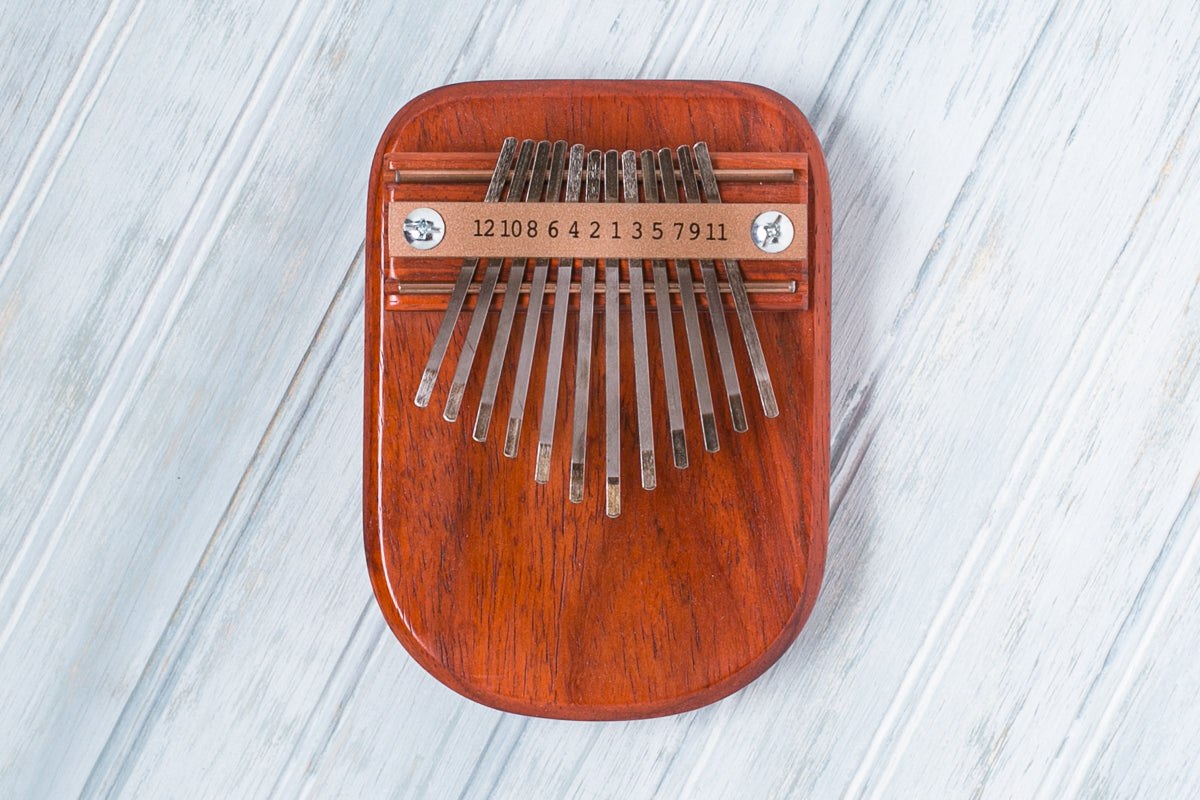 12 Key Purple Heart Thumb Piano Kalimbas & Sansulas Mountain Melodies
