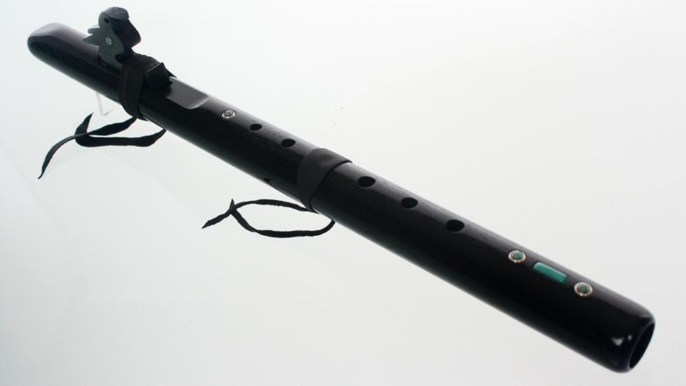 High Spirits Ebonized Walnut Crow Flute, Key of A Native American Flutes High Spirits Flutes