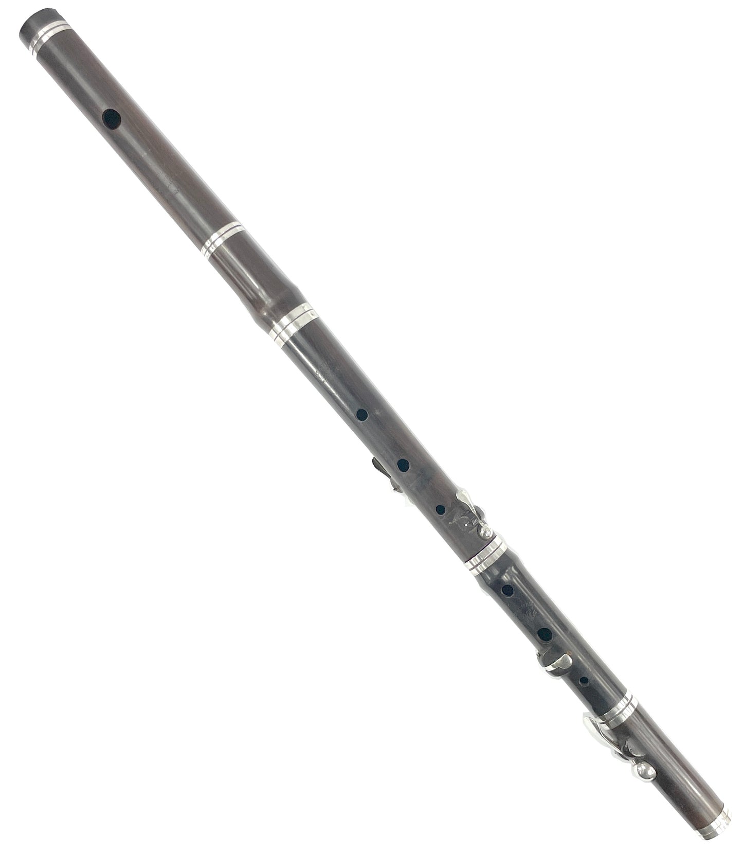 English Simple System Flute, Meacham & Co., Albany NY, 4 key, c1825 Flutes Lark in the Morning